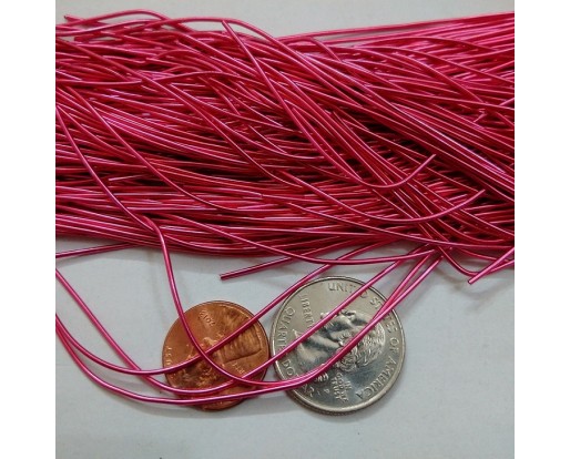 ANTIQUE FUCHSIA - 150 Inches French Metal Wire Gimp Coil Bullion Purl - Smooth Regular - 3.80 Meters